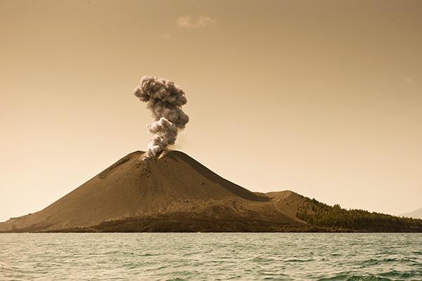 Výbuch sopky Krakatoa